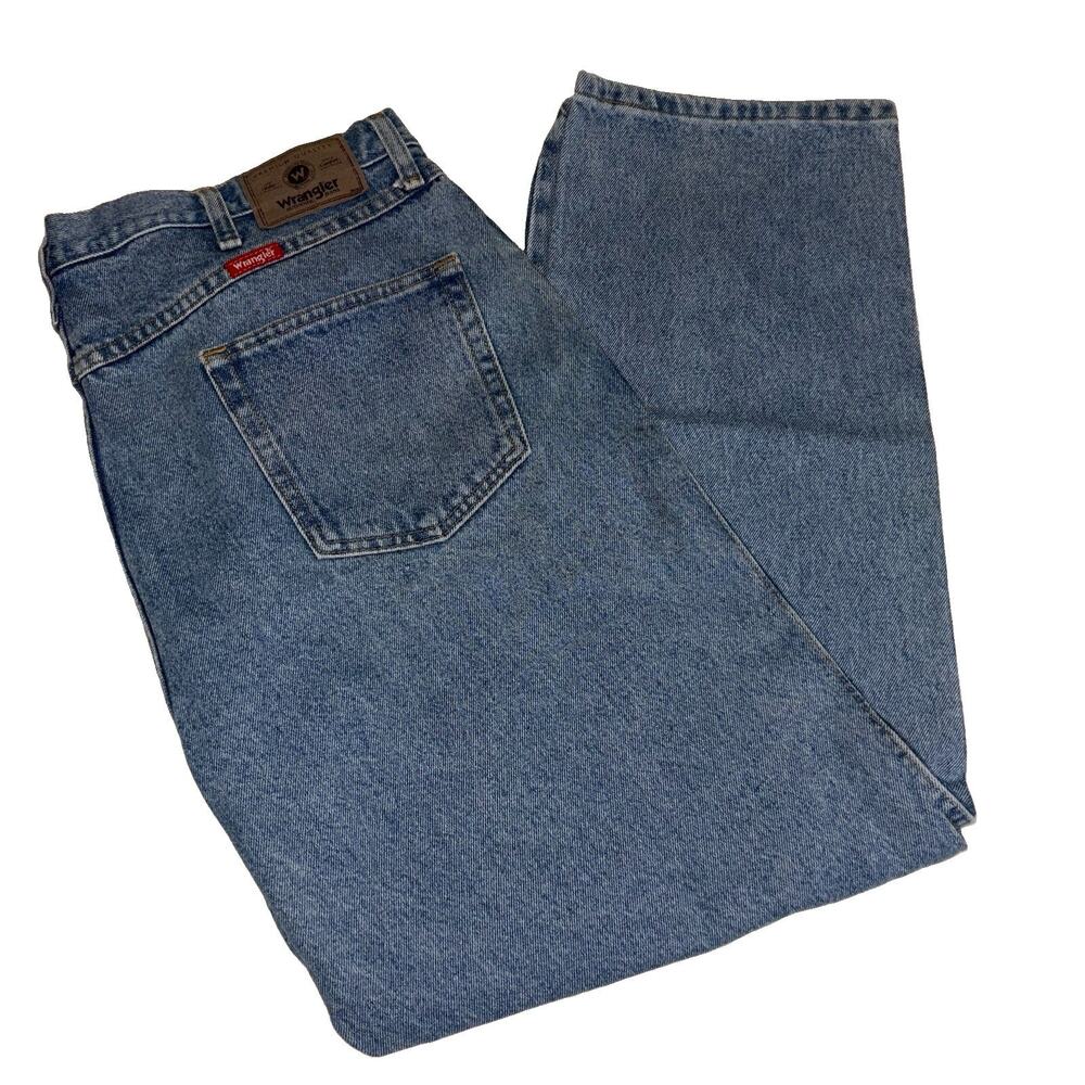 2010 Wrangler Men's Regular Fit Straight Leg Jeans Blue Denim 42x30